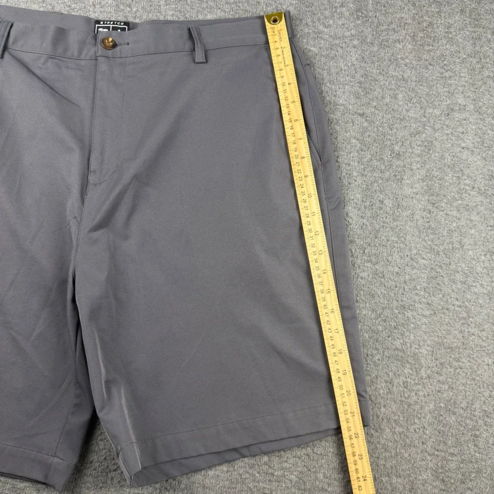 Adidas Climacool Golf Shorts Men 40 Gray Stretch Performance Flat Front Athletic